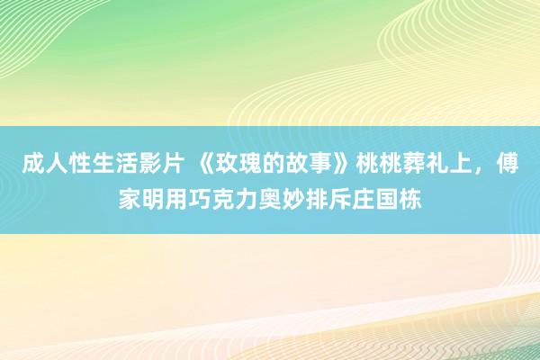 成人性生活影片 《玫瑰的故事》桃桃葬礼上，傅家明用巧克力奥妙排斥庄国栋