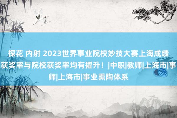 探花 内射 2023世界事业院校妙技大赛上海成绩亮眼：赛项获奖率与院校获奖率均有擢升！|中职|教师|上海市|事业熏陶体系